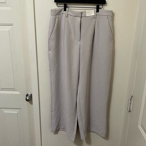 •ABERCROMBIE & FITCH• Sloane Tailored Wide Leg Pant Sand Ultra High Rise